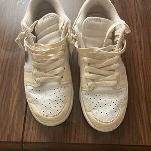 Nike Women's Sneakers in Cream and White